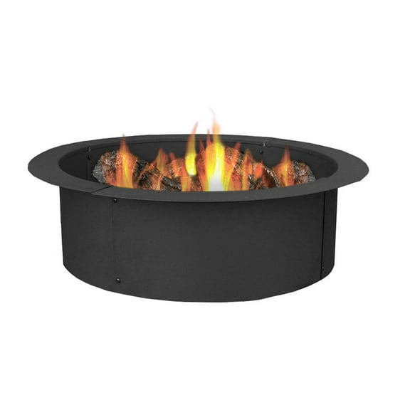 Sunnydaze 27" Round Steel Fire Pit Ring Insert