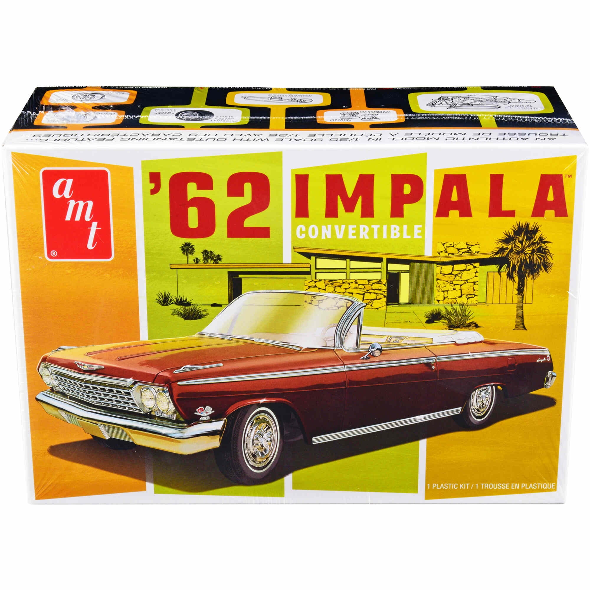 1962 Chevy Impala Convertible Skill 2 Model Kit