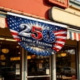 thumbnail image 2 of THHEIC 250th Anniversary America Fan Flag, 1776-2026 Patriotic Bunting, 1.5X3 FT 4th of July Yard Decoration for Front Door Porch Fence Garden Patio, 2 of 5