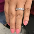 thumbnail image 4 of Pompeii 5ct Prong Diamond Eternity Ring 14K White Gold (H/I,I1), 4 of 4