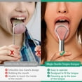 thumbnail image 4 of RONAVO Tongue Scraper (2 Pack), Tongue Cleaner Cure Bad Breath, Tongue Cleaners Stainless Steel, Metal Tongue Scrapers for Adults Fresher Breath in Seconds, 4 of 4