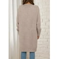 thumbnail image 6 of PRETTYGARDEN Fall Long Sleeve Cardigan Sweaters for Women Trendy Winter Open Front Loose Knitted Cardigans with Pockets, 6 of 8