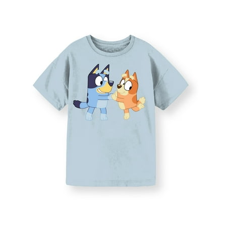 Bluey Girls Bluey and Bingo Crew Neck Short Sleeve Graphic T-Shirt Sizes 4-16