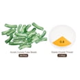 thumbnail image 3 of Unique Bargains 60Pack Acrylic Tube Beads for Bracelets Making with Elastic Thread Green, 3 of 7