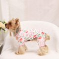 thumbnail image 7 of Dog Pajamas for Small Dogs - Soft Cotton 4-Leg Puppy PJs, Stretchable Breathable Pet Onesie Jumpsuit Sleepwear for Yorkie, Chihuahua, Toy Poodle & Tiny Breeds, Pink Peach XL, 7 of 7