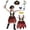 Watermelon Red-AsAFf, variant on OJSFQUFP Pirate Cos Outfit for Kids,Halloween Girls Pirate Outfit with Accessories Cos Party Dress Up Themed Party