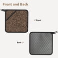 thumbnail image 2 of Xecao Brown Leopard for Silicone Trivet Mats - Heat Resistant Pot Holders, Multipurpose Non-Slip Hot Pads, 2 of 8