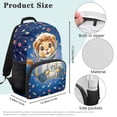 thumbnail image 7 of Yuyamidu Lion School Bags for Teens Boys Girls Cool Backpacks, Primary Schoolbags Students Shoulder Bags with Front Pocket & Side Pockets, 7 of 7