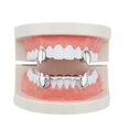 thumbnail image 1 of Juego de 2 dientes de vampiro Drácula chapados en oro de 18 quilates, 1 of 5