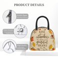thumbnail image 4 of Yiaed Thanksgiving With A Grateful Heart Print Lunch Bag Adult Insulated Lunch Box, Leakproof Cooler Food Lunch Containers Reusable High Capacity Lunch Tote Bags-One Size, 4 of 6