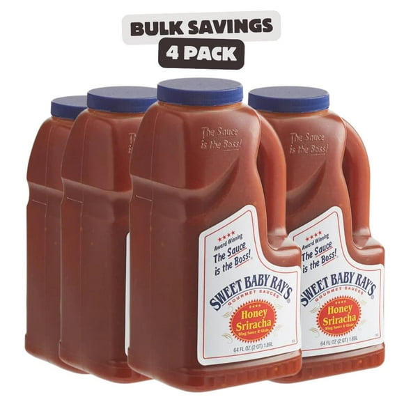 Sweet Baby Ray's 0.5 Gallon Honey Sriracha Wing Sauce and Glaze - 4/Case