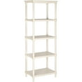 thumbnail image 2 of SAFAVIEH Odessa Nautical Solid Traditional 5 Tier Bookcase, Seashell White, 2 of 3