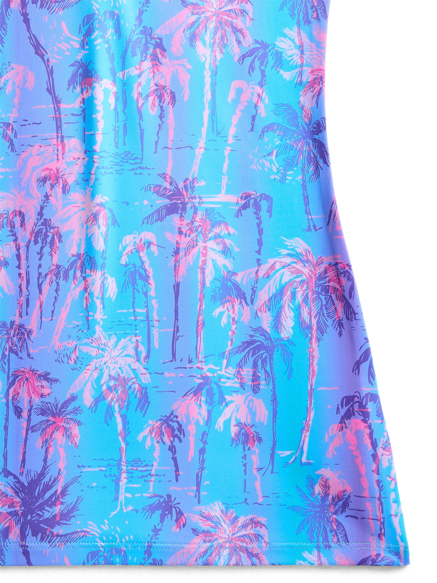 Birdie Bound Girls Beachy Plam Ombre Dress with Short Sleeves, Sizes XS-XL