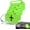 bright green and classic black, variant on 6-Pack Narrow Clear Cruise Luggage Tags