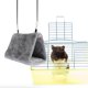 thumbnail image 2 of Cama cálida para periquitos y mascotas 2 piezas cómoda para jaula de hámster gris claro, 2 of 8