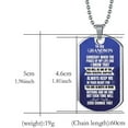 thumbnail image 3 of YOHAVEN Grandson Necklace from Grandma, Stainless Steel Adjustable Pendant Jewelry Gift for Birthday Christmas Wedding Anniversary Valentine’s Day, 3 of 3