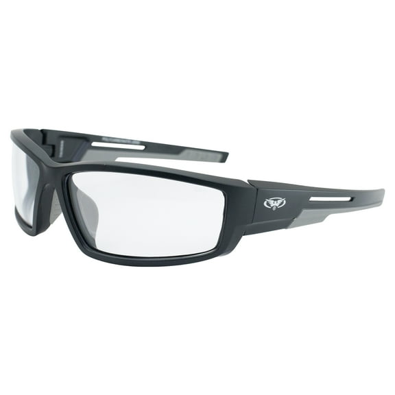 Global Vision Sly 88 Motorcycle Safety Glasses Sunglasses Black Frame w/Clear Lens Z87.1