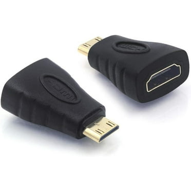 VCELINK 2-Pack HDMI Adapter, Gold Plated 4K Mini HDMI Male to Female for Raspberry Pi, DSLR, Camcorder
