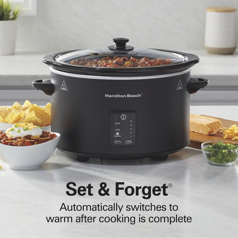 Hamilton Beach 5-Quart Programmable Slow Cooker, Black photo 6