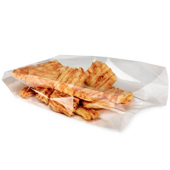 Pack Of 1000, 3.5 x 2 x 7.5" Solid Saran Coated High Barrier Clear Cello Bags 1.5 Mil Made in USA