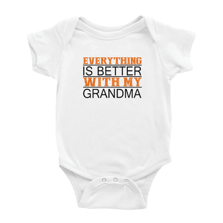 

Everything is Better with Grandma Cute Baby Bodysuit Unisex