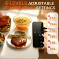 thumbnail image 4 of Warming Mat for Food, Electric Warming Tray with 6-Level Temperature and Hours Setting, Waterproof Food Warmer for Party, Kitchen, Beige, 4 of 9