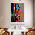 thumbnail image 3 of Elephant Stock Colorful Violin Wall Art - Vertical Canvas Wall Art - Living Room Wall Decor - Music Canvas - Blue And Gray Decor - 34" x 51", 3 of 8