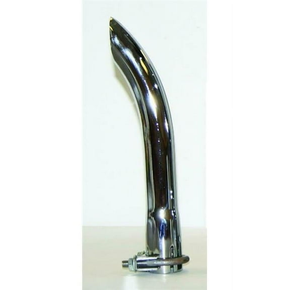12 in. Stainless Steel Turndown Chrome Exhaust Tip, 2.5 in. Outlet - 2.5 in. Inlet