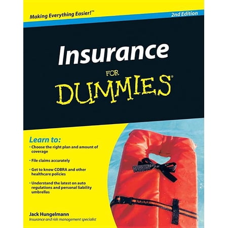 Insurance for Dummies by Hungelmann, Jack Paperback, English