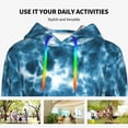 thumbnail image 4 of Honeii Blue Tie Dye Pattern Womens Oversized Hoodies Long Sleeve Sweatshirts Pullover Fall Outfits with Pocket-X-Large, 4 of 7