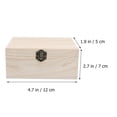 thumbnail image 2 of SHISUYAN 3 Pcs Unfinished Wooden Case Creative Multi-function Box DIY Graffiti Supplies Storage Lock Case for Home Shop, 2 of 8