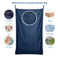 KEEPJOY XL Hanging Laundry Hamper Bag, Blue Oxford Fabric Hanging