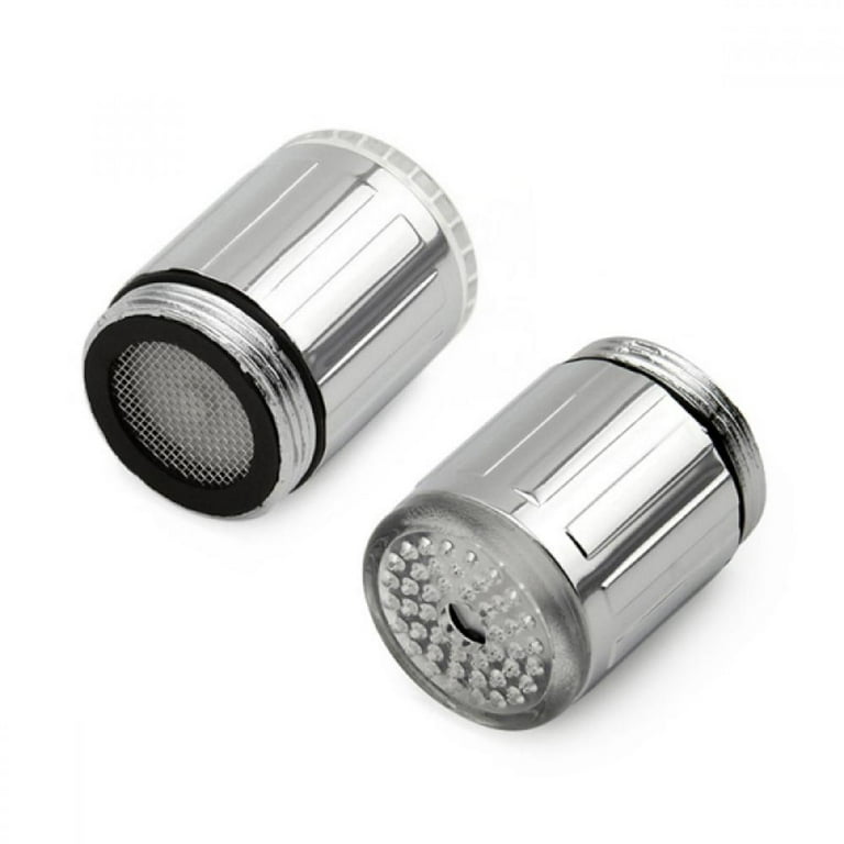 LED Faucet Aerator Color Changing Red to Blue Hot to Cold