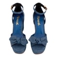 thumbnail image 4 of Sandalia Mujer Miracol by Mama Lola Plataforma Casual Comoda Fresca Moderna Alto Azul 22.5, 4 of 4