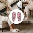thumbnail image 7 of POLERO Cartoon Strawberry Print House Slippers for Women Open Toe Lightweight Indoor Slippers Slip On Bedroom Shoes with Soft Sole, Size 6-7, 7 of 7