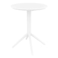 thumbnail image 5 of Compamia Lucy Round Bistro Set 3 Piece with 24 inch Table Top White, 5 of 5
