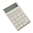 thumbnail image 3 of Silent LCD display calculator prevent slipping portable small calculator for office shop home white, 3 of 5