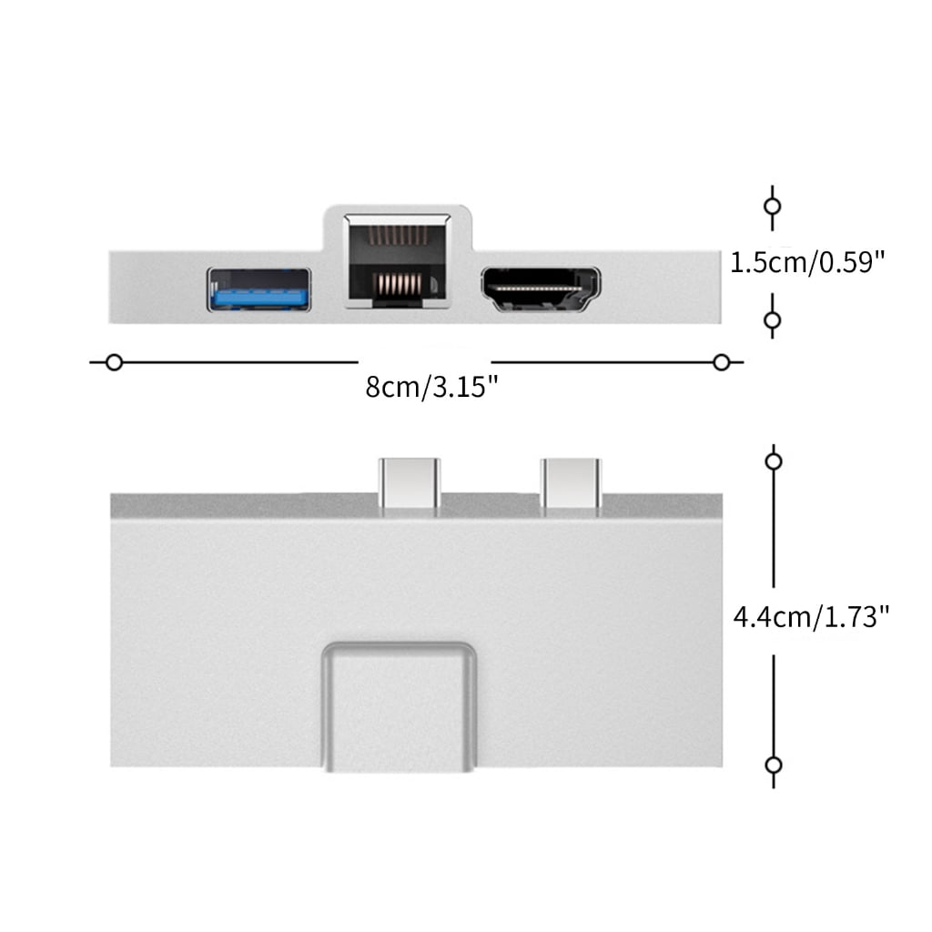 Multi-functional Type-C Docking Station for 8/9/X - ,