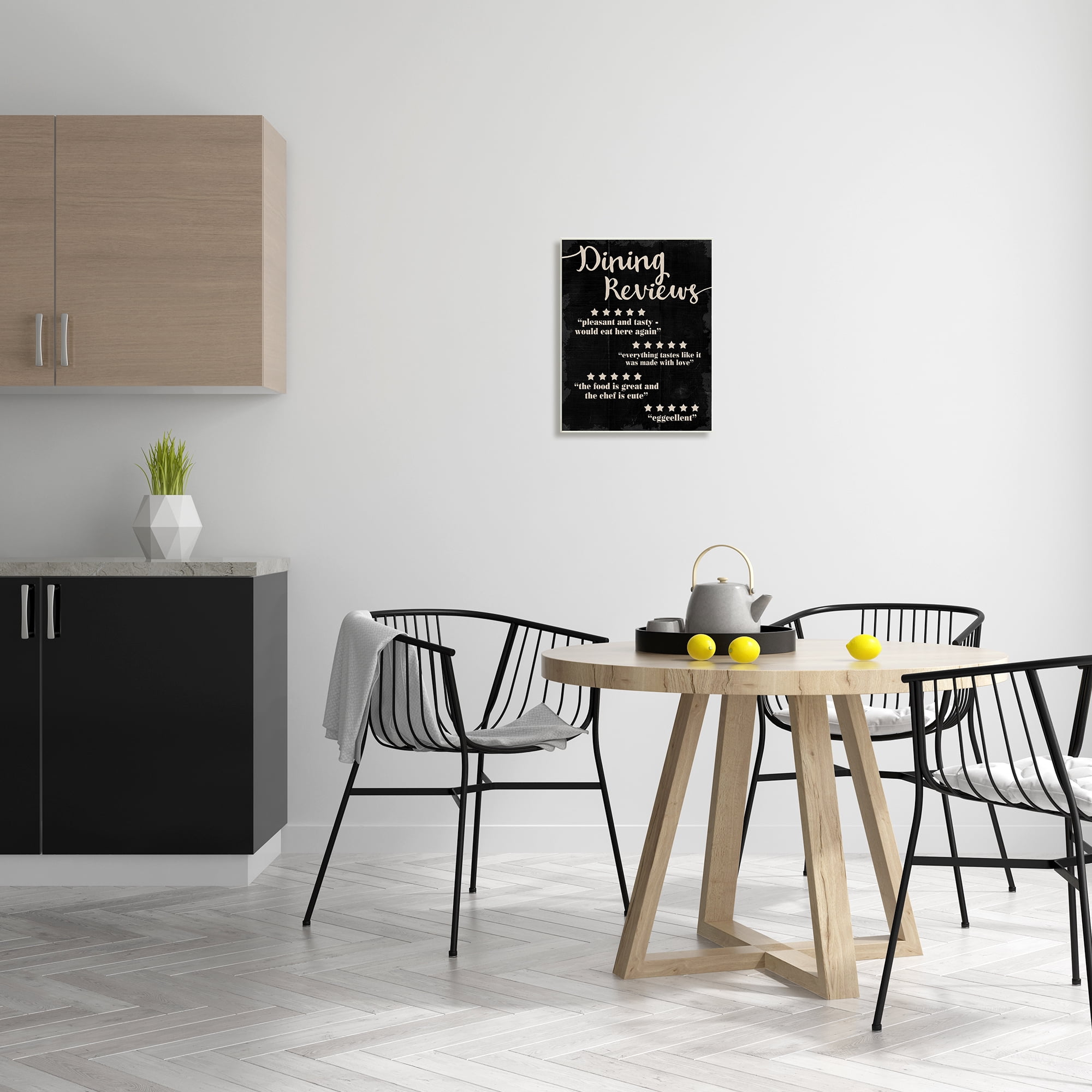 Stupell Industries Dining Reviews Five Star Kitchen Black Funny Word Design Wall Plaque by Daphne Polselli