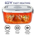thumbnail image 5 of Zeng Electric Lunch Box Food Heater, 2-in-1 Portable Food Warmer for Car & Home, Leak-Proof 304 Stainless Steel Container, 1.5L, Gray, 5 of 7