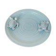 thumbnail image 1 of Assiette Décorative 14 Pouces avec Tortues, Bleu Clair, 1 of 1