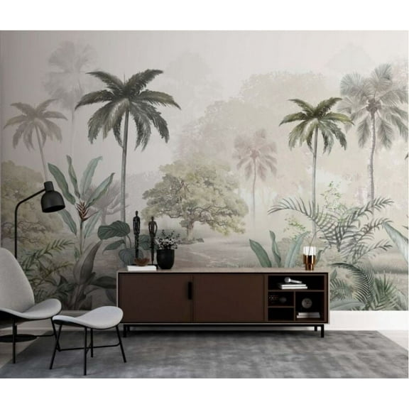 Muravie Soft Tropical Pattern 3D Wallpaper, Wall Decor