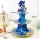 thumbnail image 2 of Soporte para tarta de Sonic The Hedgehog, decoración para fiestas, soporte para tarta de Sonic desechable de tres capas, respetuoso con el medio ambiente, 2 of 5