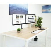 Mount-It! Adjustable Height Dual Desk Full-Motion Monitor Mount