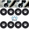 thumbnail image 1 of Posavasos de 8 piezas para portavasos, posavasos para coche, alfombrilla para perro, posavasos para interior de coche, posavasos de silicona antideslizante para la mayoría de coches, camiones, ca, 1 of 5