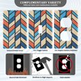 thumbnail image 3 of Yayeee Blank Wall Plate Cover 1-Gang 4.5"x2.7" Home Unused Decorative Outlet, Blue Geometric, 3 of 7