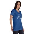 thumbnail image 2 of Inkmeso I Run A Girl Gang V-Neck Graphic T-shirt Mommy Life Mother Cotton Tee, 2 of 8