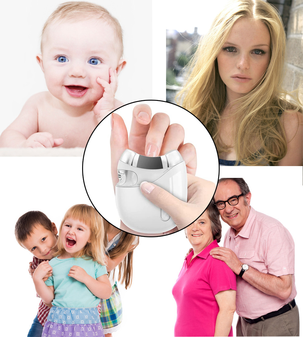 Automatic Nail Clipper Stainless Steel Blade with Easy to Carry Portable Safe Curved Protection Design Save Time and Energy Shearing Grinding Fingers Toes for Children Babies Seniors