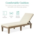 thumbnail image 5 of Best Choice Products Outdoor Lounge Chair, Resin Patio Chaise Lounger w/ Seat Cushion, 5 Positions - Brown/Ivory, 5 of 9