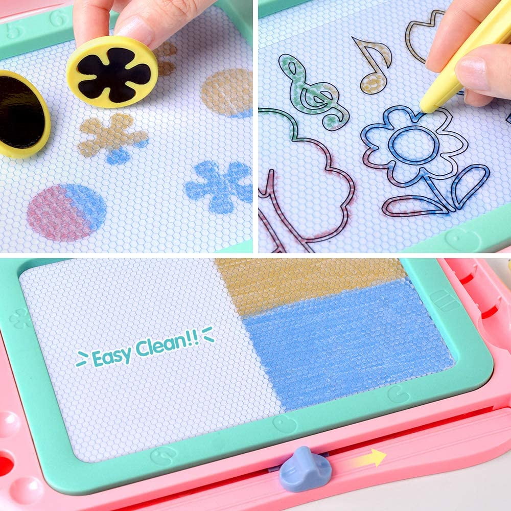 Erasable Drawing Board, Reusable Doodle Board With 12 Colored Erasable  Pens, Double-sided Drawing Pad, Portable Drawing Book Sketchpad Compatible  With